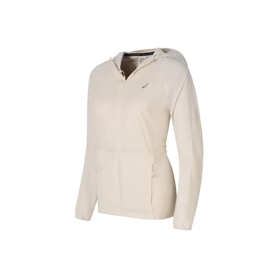 Asics Женская беговая куртка и пальто цвет берёза белый