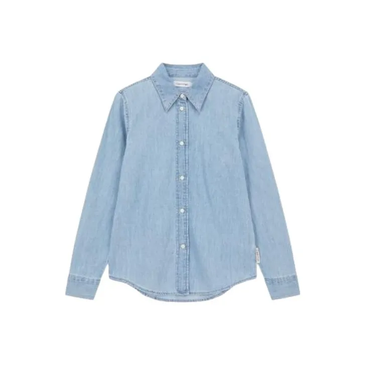 CALVIN KLEIN Denim Series Shirt Women's Blue