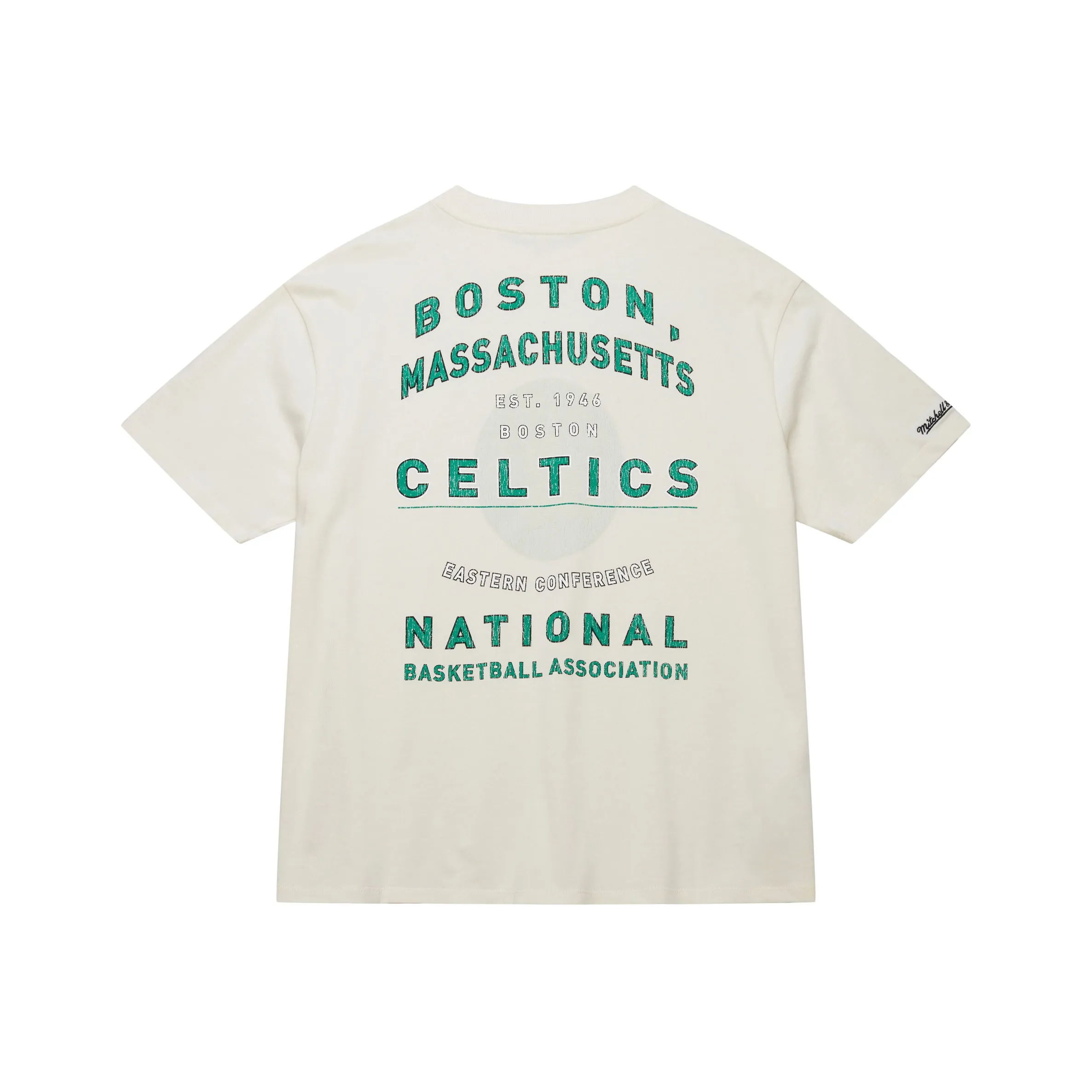 MITCHELL NESS Стандартная 100% хлопковая футболка Женская Белая