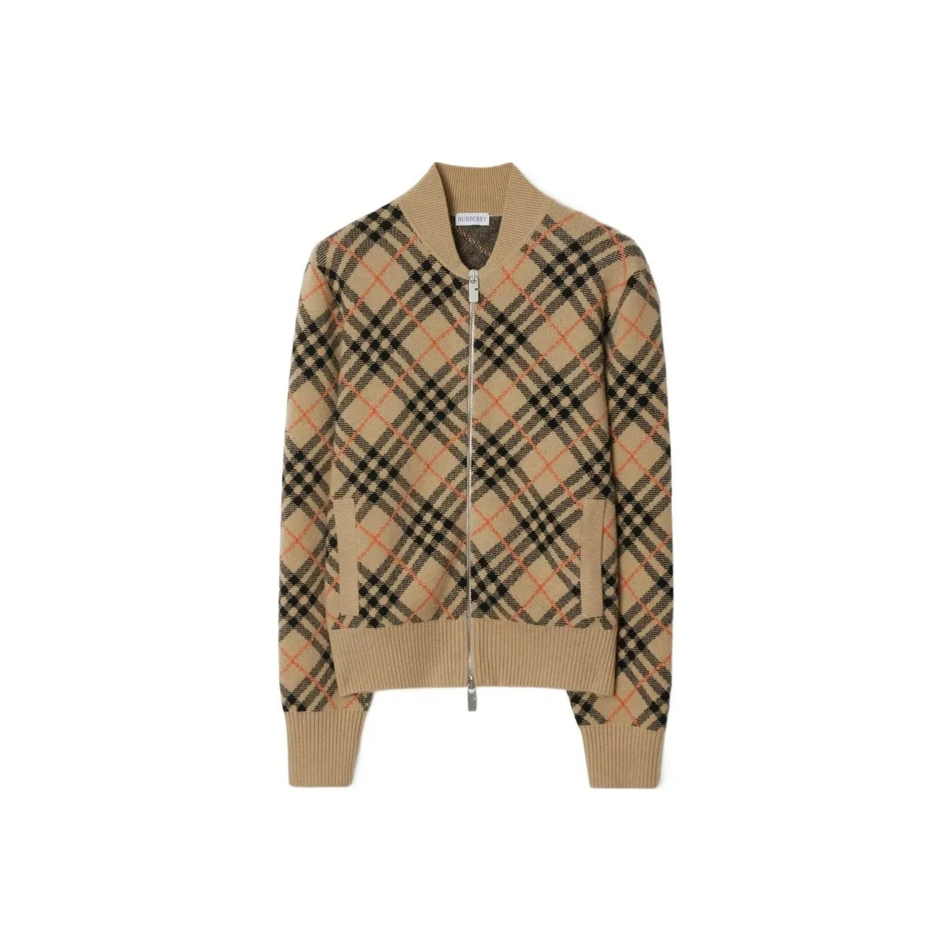 Burberry Cashmere Checkered Cardigan