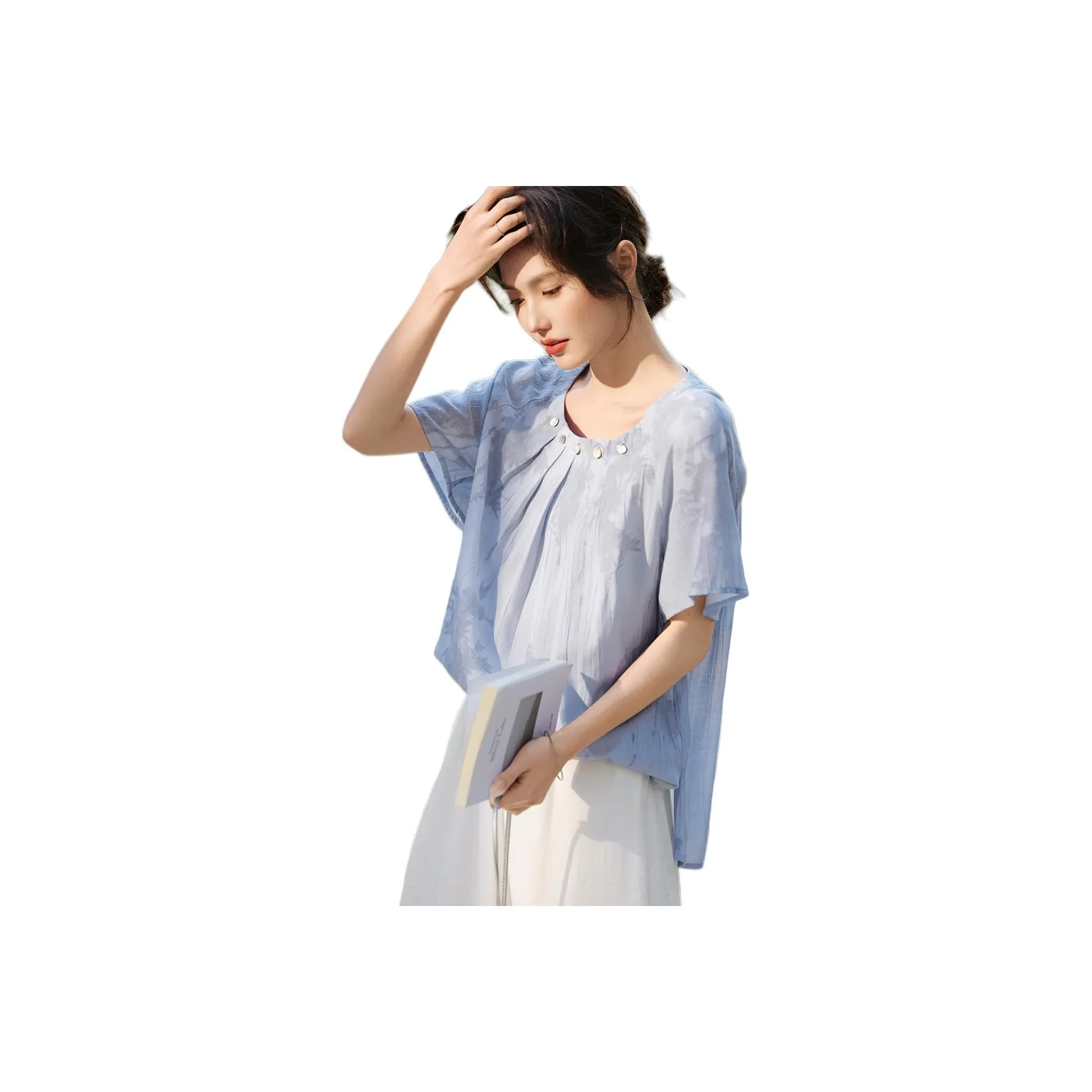 XWI Небесно-голубой Женские Рубашки