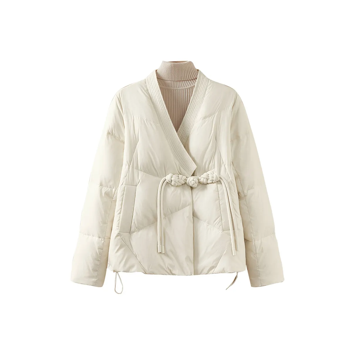 TOUCH Пуховик Женский Бежевый