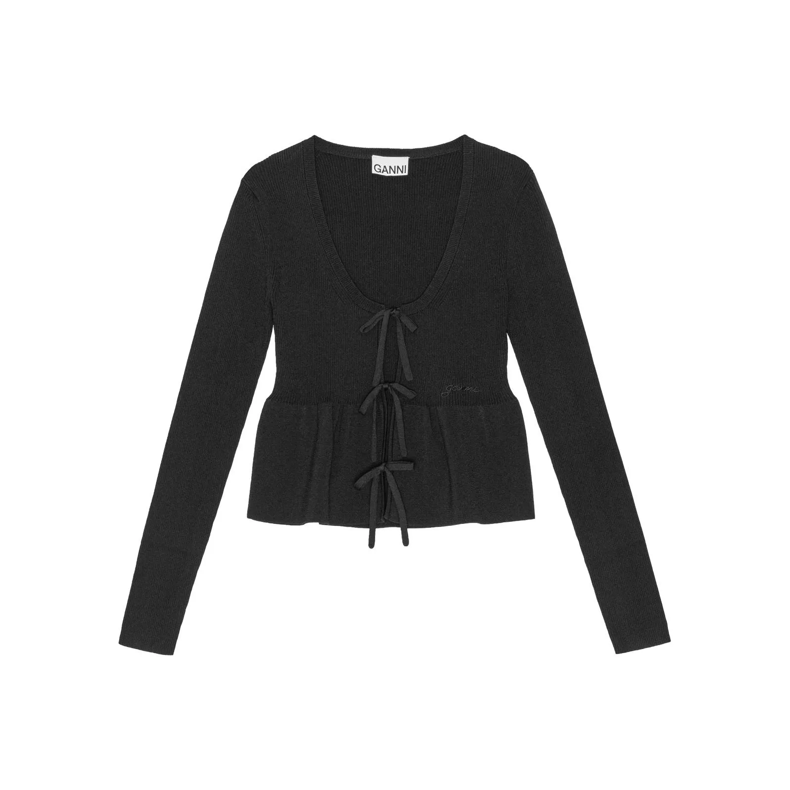 GANNI Черный Женский Трикотаж