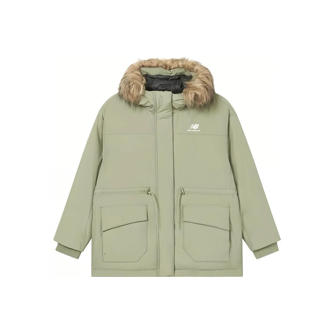 New Balance Пуховик Женские Матча Зеленый