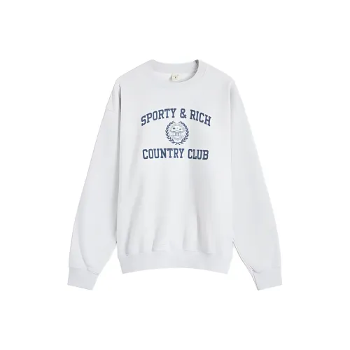 SPORTY & RICH Вересковый серый Женские свитшоты