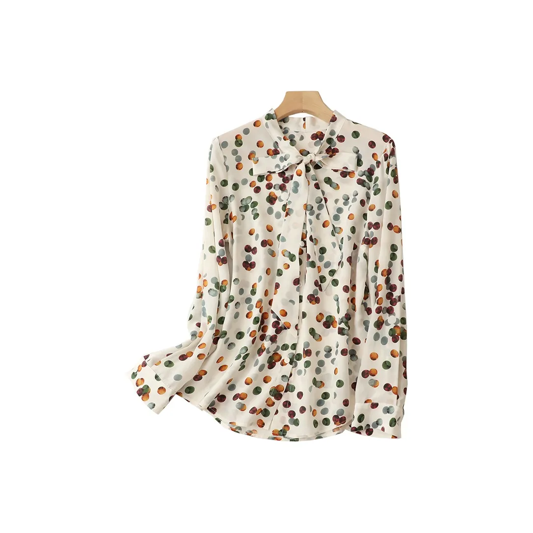 Корейский стиль рубашка женский бежевый абрикос