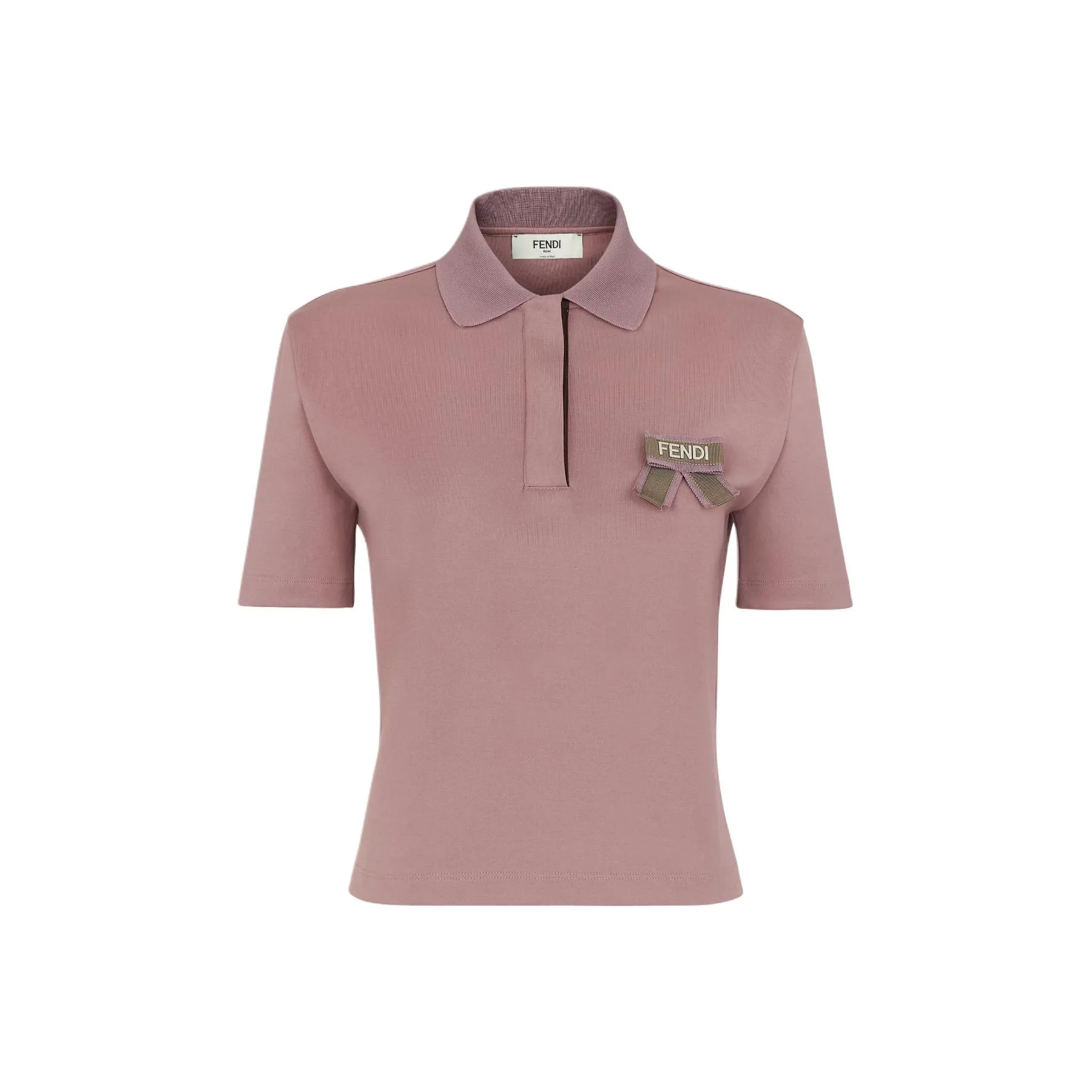 FENDI Logo appliqué Polo Top