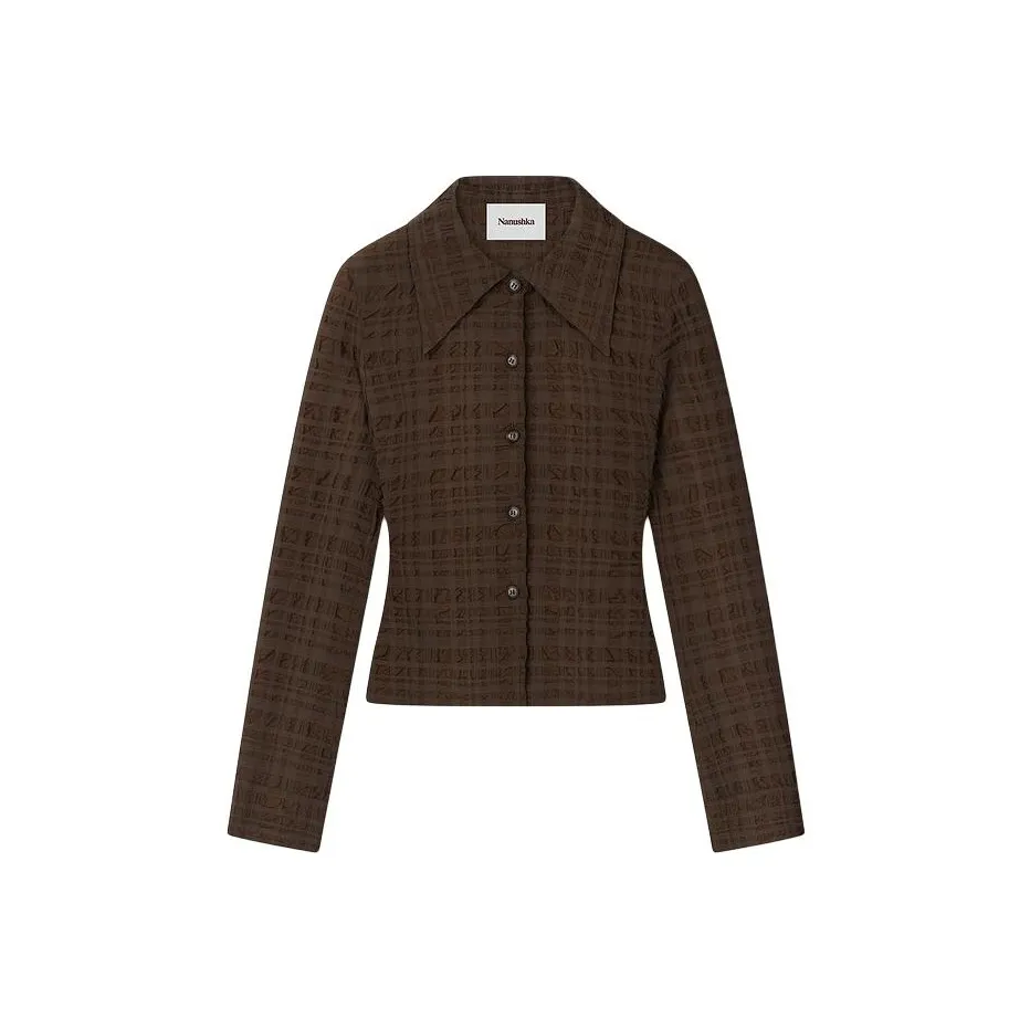 NANUSHKA Lotte Seersucker Checked Shirt