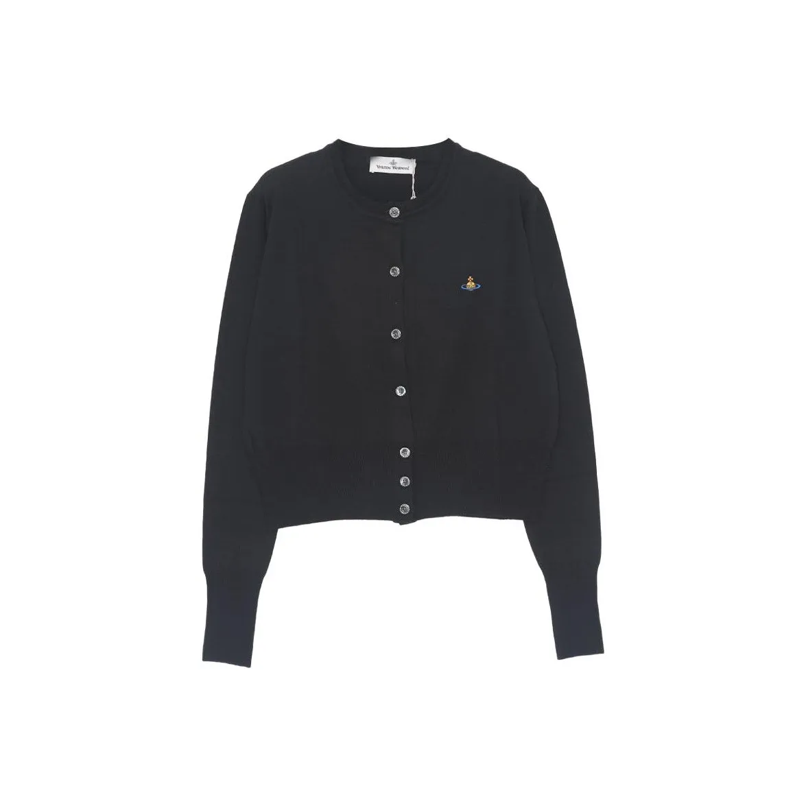 Vivienne Westwood Orb Embroidered Cropped Cardigan