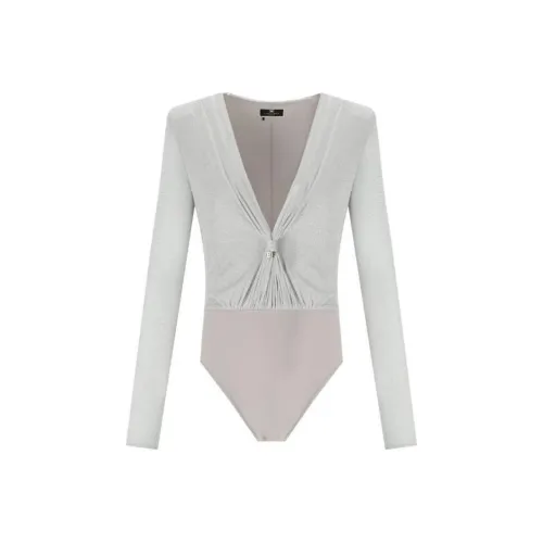 Elisabetta Franchi Серебряный Женский Боди