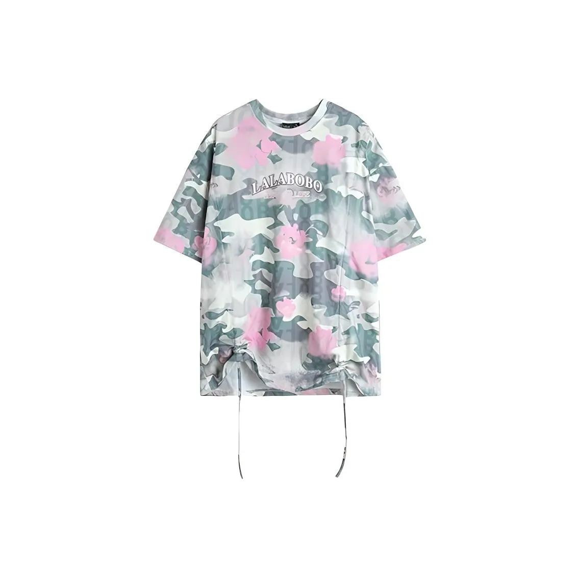 LALABOBO T Shirts Women's Camouflage Color Block