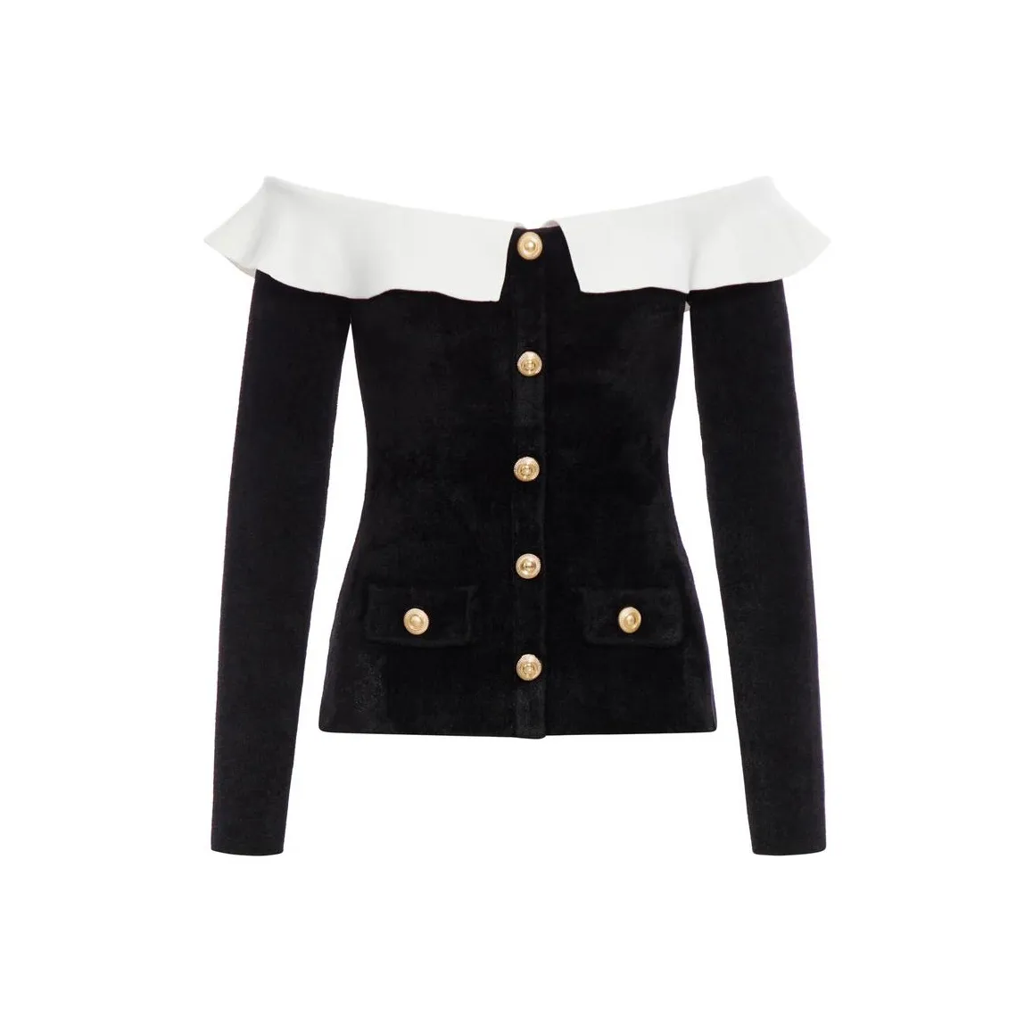 Self Portrait Рубашка Женская Черная