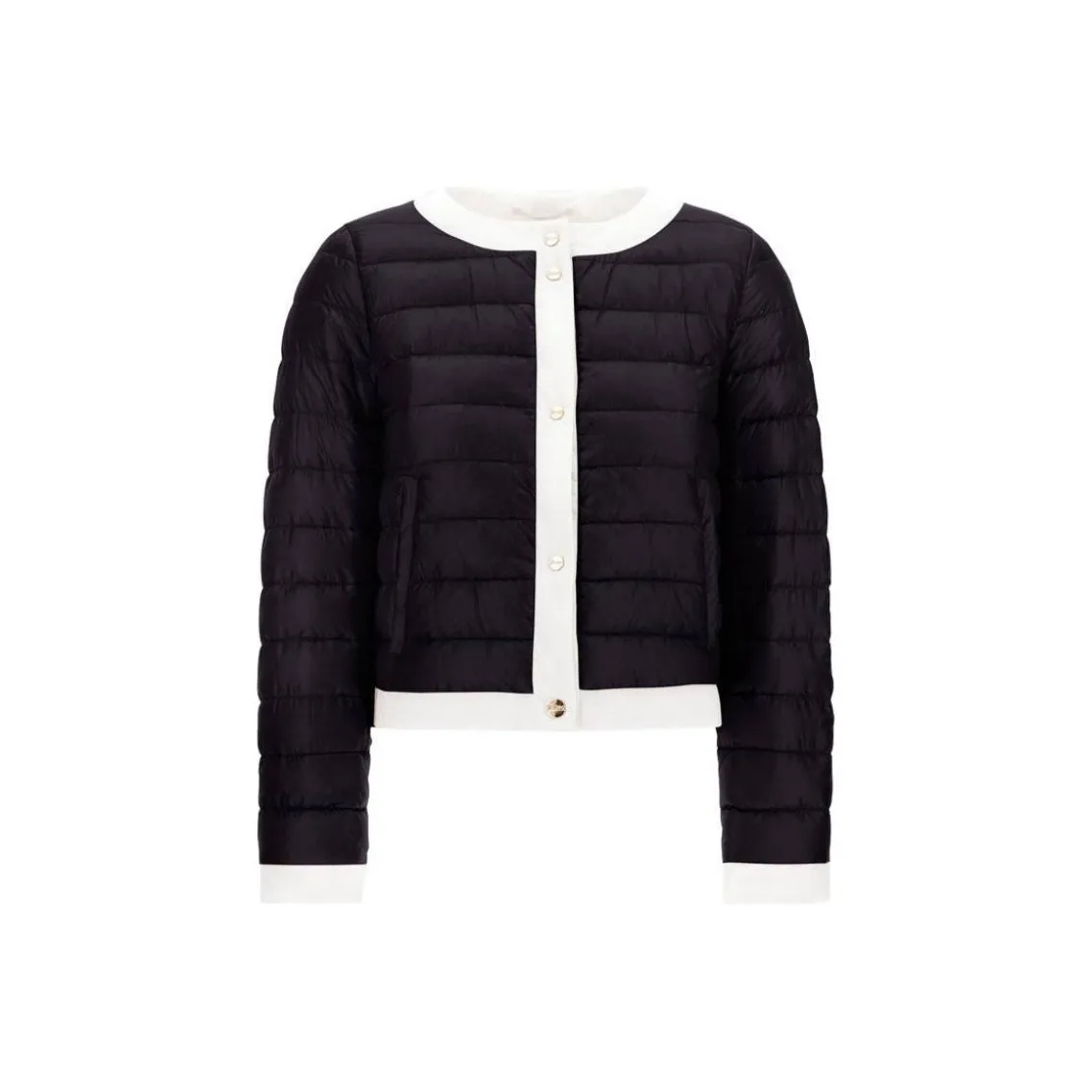 HERNO Quilted Crewneck Coat