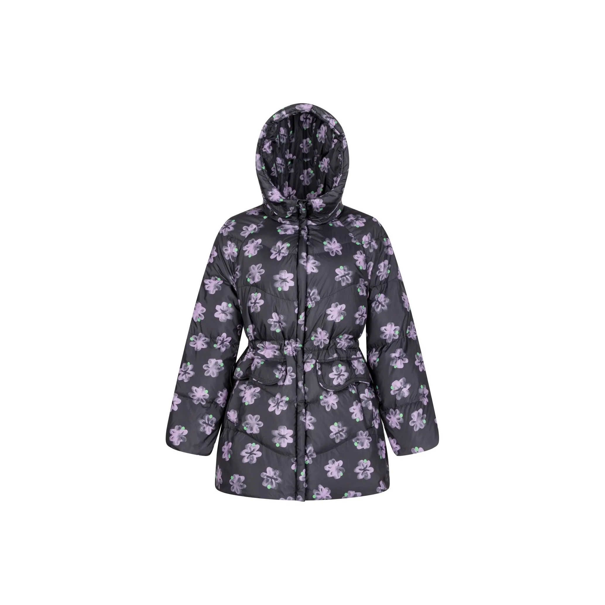 ERAL Down Jacket Women's Black with Pattern