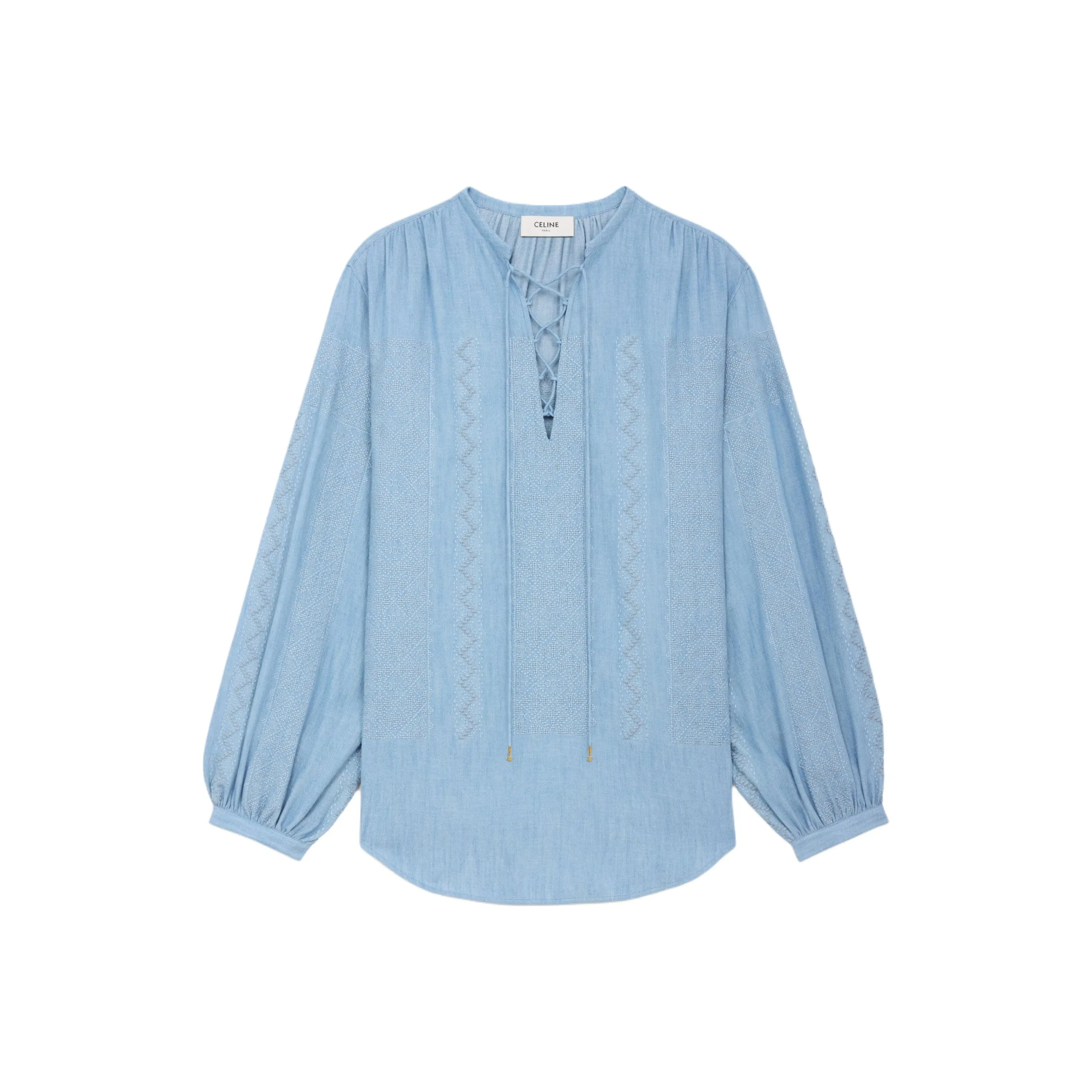 CELINE Drawstring Long Sleeved Shirt