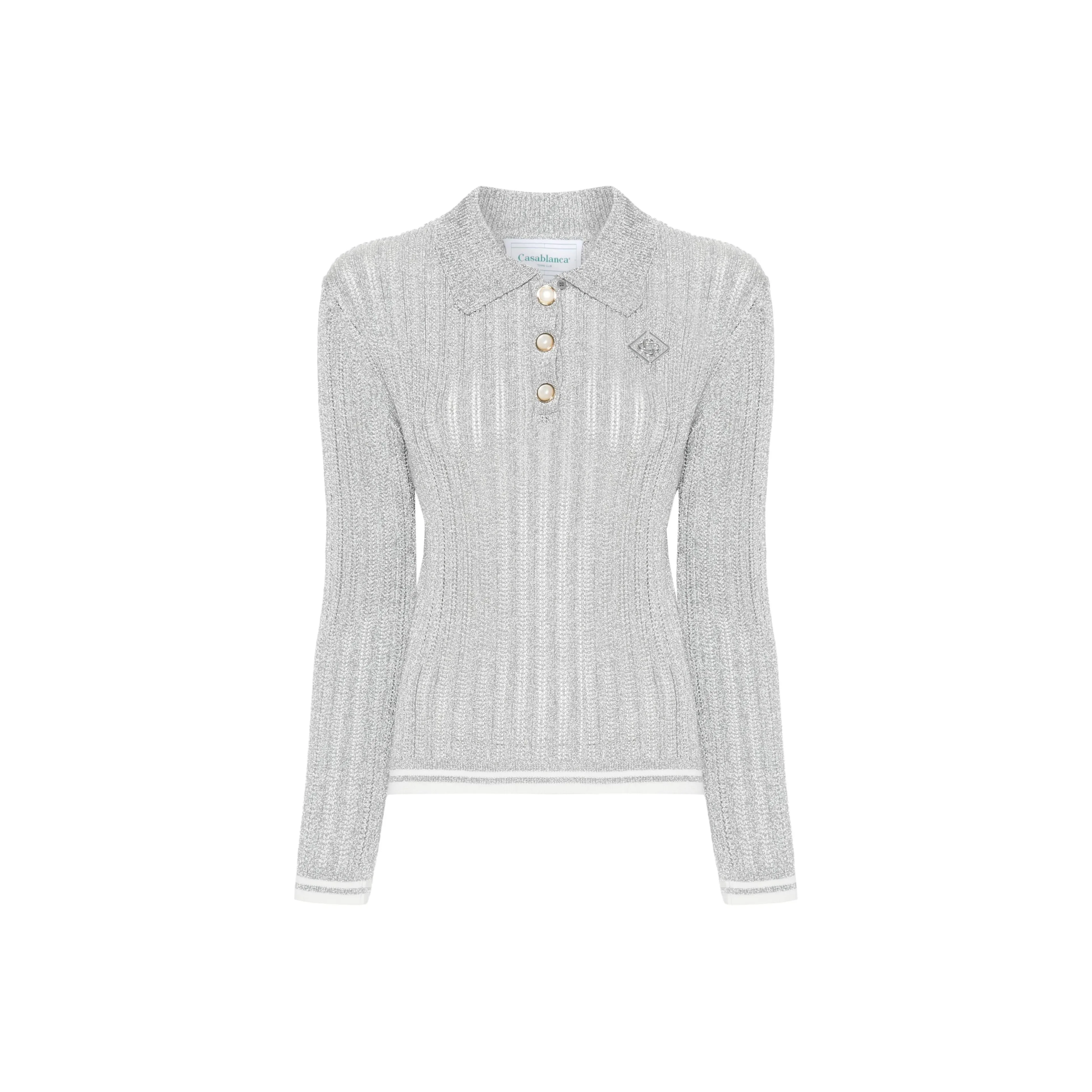 CASABLANCA Long Sleeved Polo Shirt