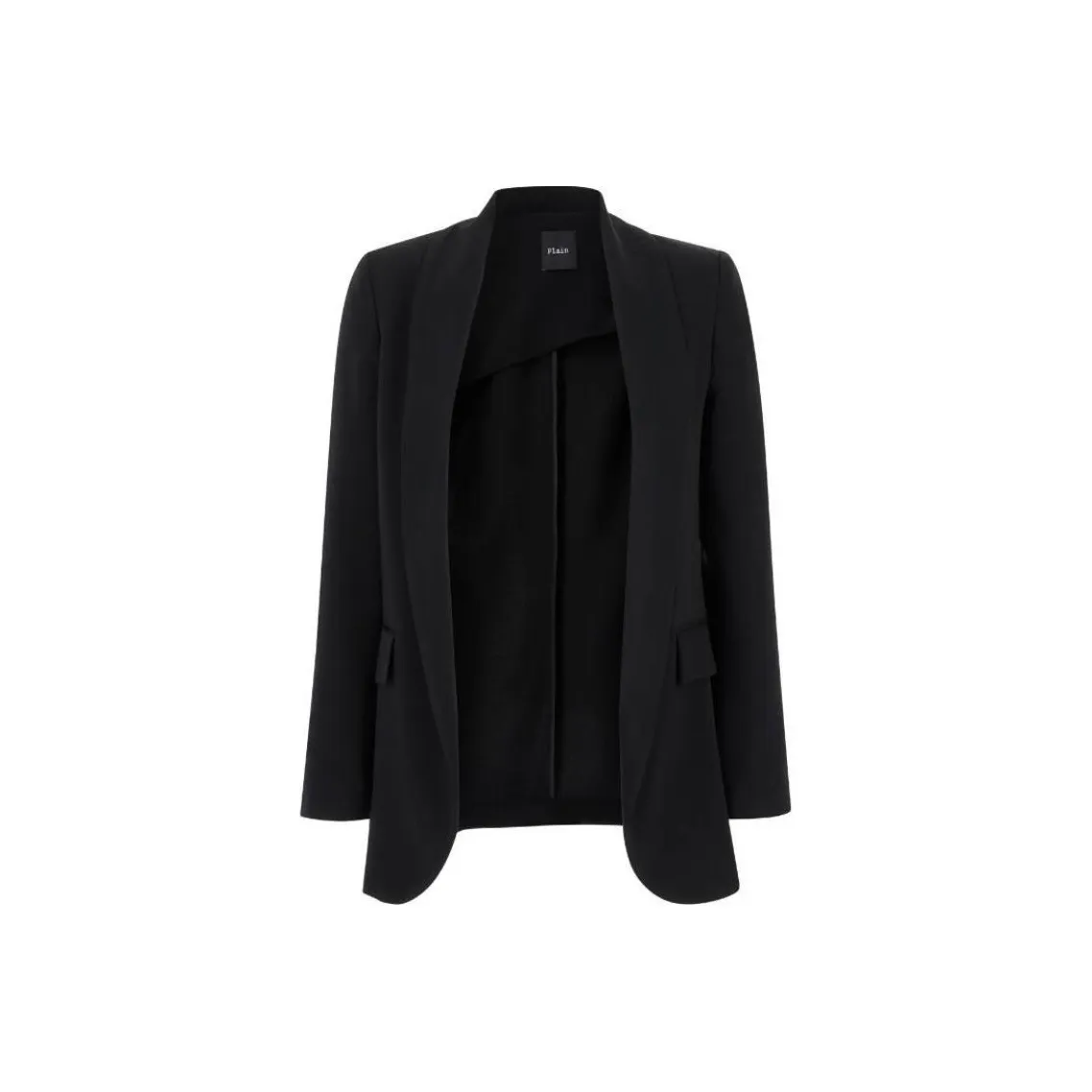 Plain Open Front Technical Jacket