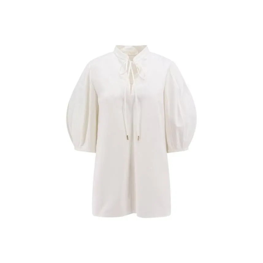 Chloé Tie Detailed Tunic Shirt