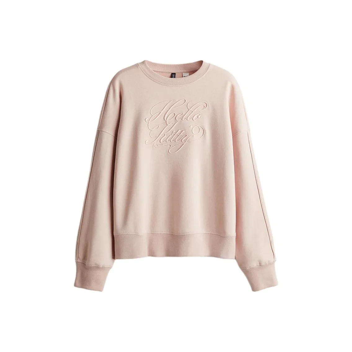 H&M Sweatshirt Women's Light Gray Pink