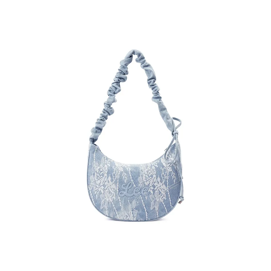 Женская сумка Lee Co-branded ткань плечо сумка через плечо сумка через плечо светло-голубой белый