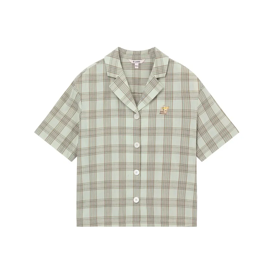 E.land Рубашка Женская Армейская Зеленая