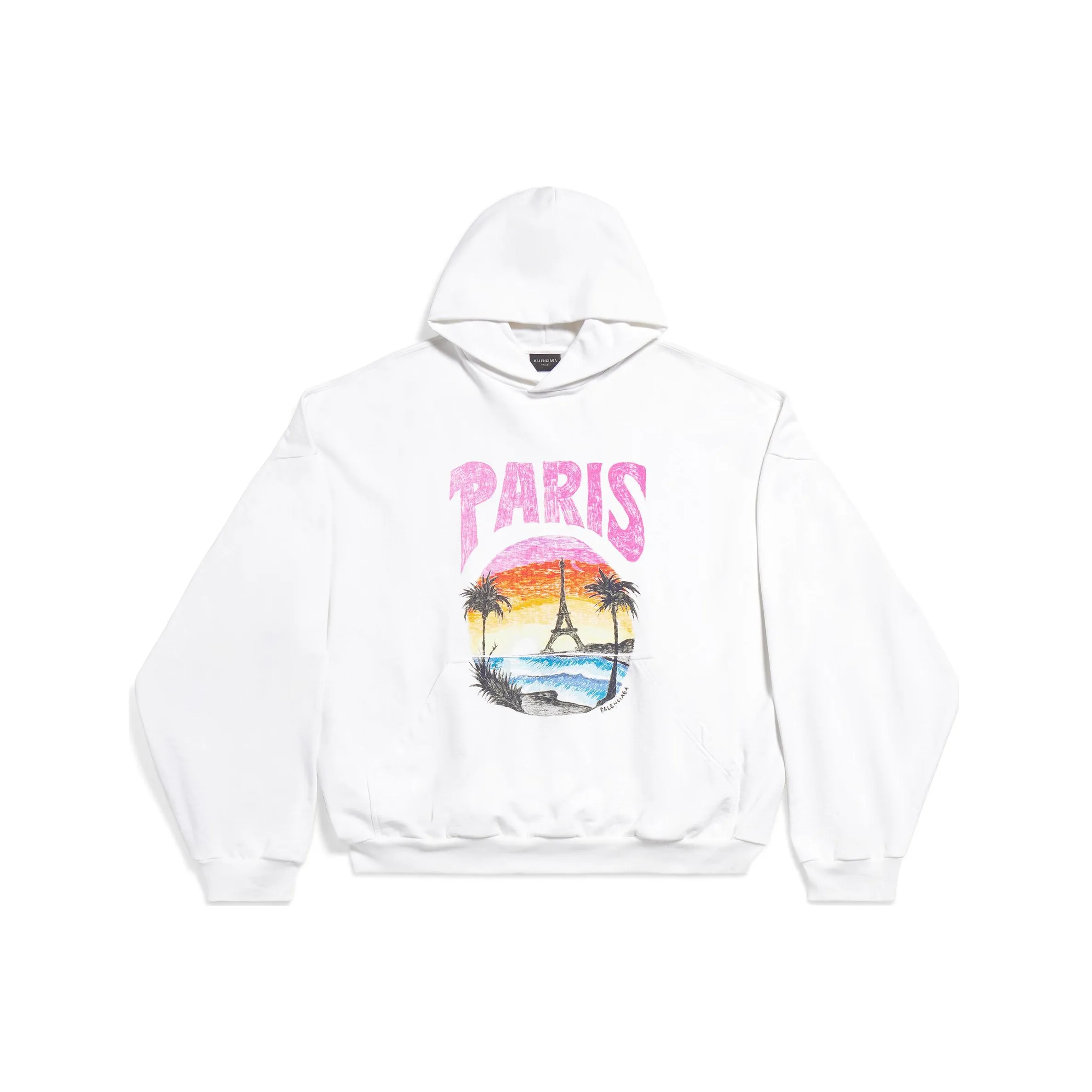 Balenciaga Paris Tropical Printed Hooded