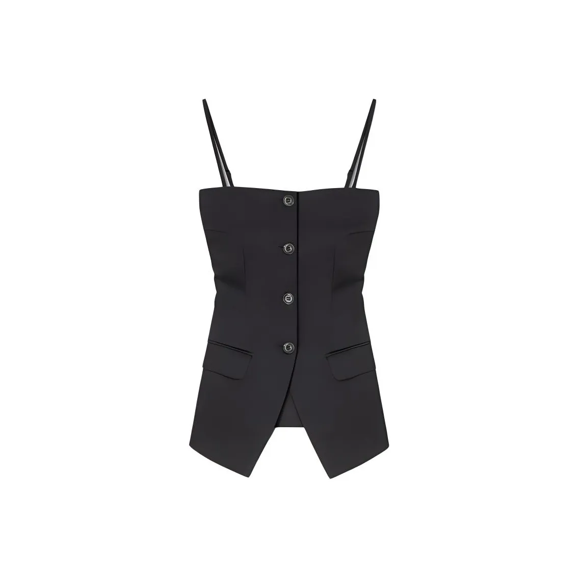 NANUSHKA Alessa Tailored Tech Satin Vest