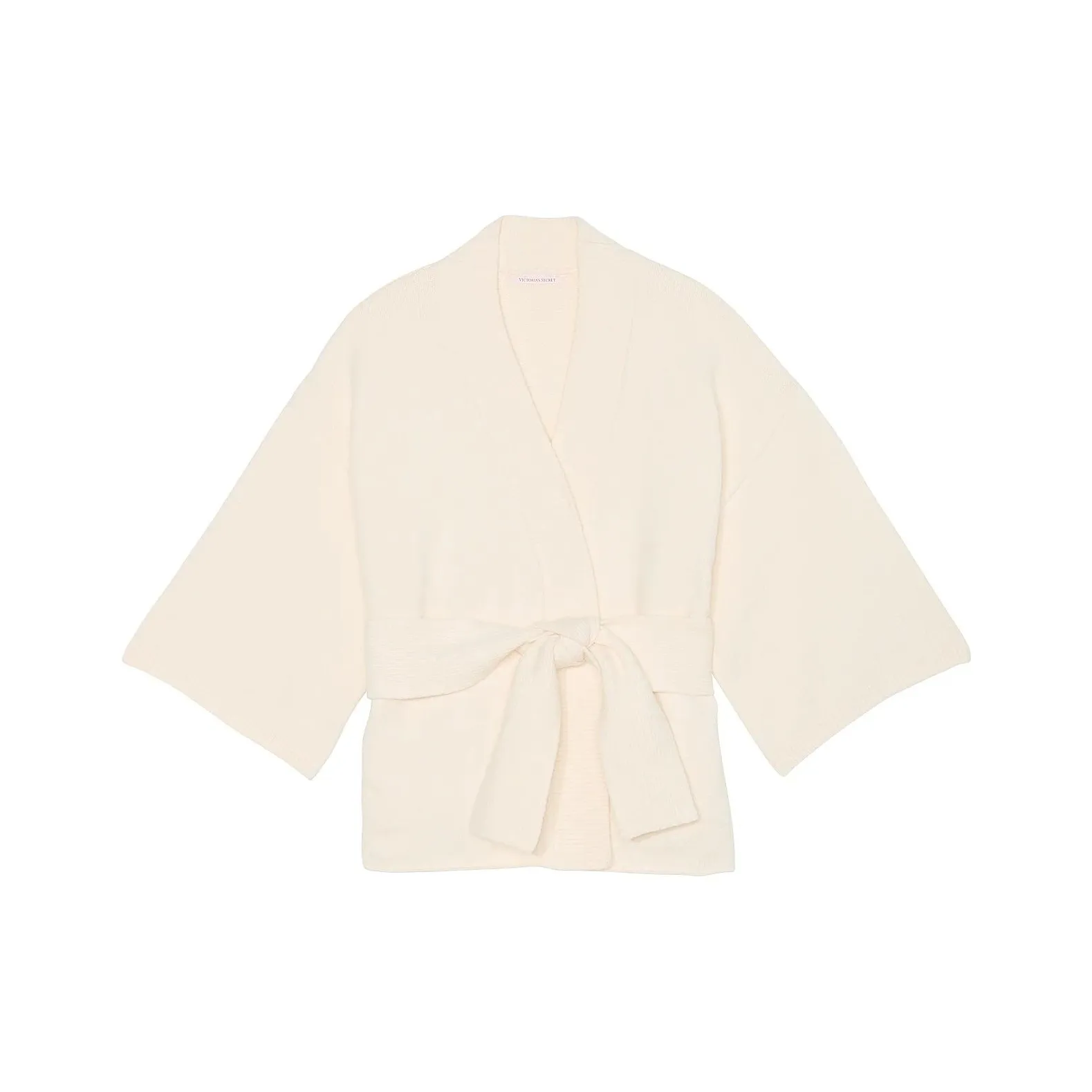 Victoria's Secret Luxe Crème Knit Wrap Sweater Светлый светлый трикотаж женский светлый белый