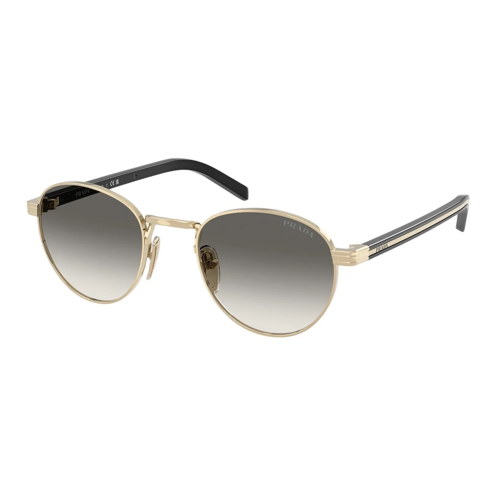 PRADA Металл OVAL SUNGLASSES Унисекс Золото