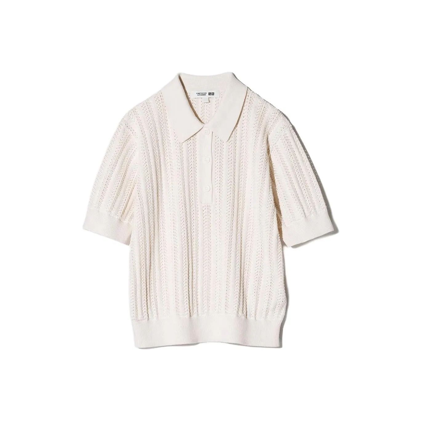 UNIQLO Comptoir Des Cotonniers Collaboration SS25 Polo Shirt Women's Ecru