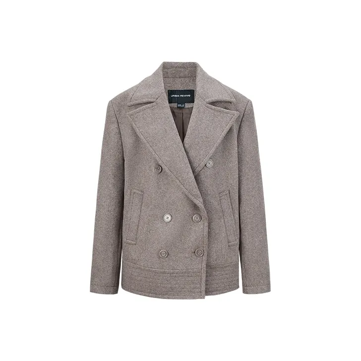 URBAN REVIVO Jackets & Coats Women's Khaki