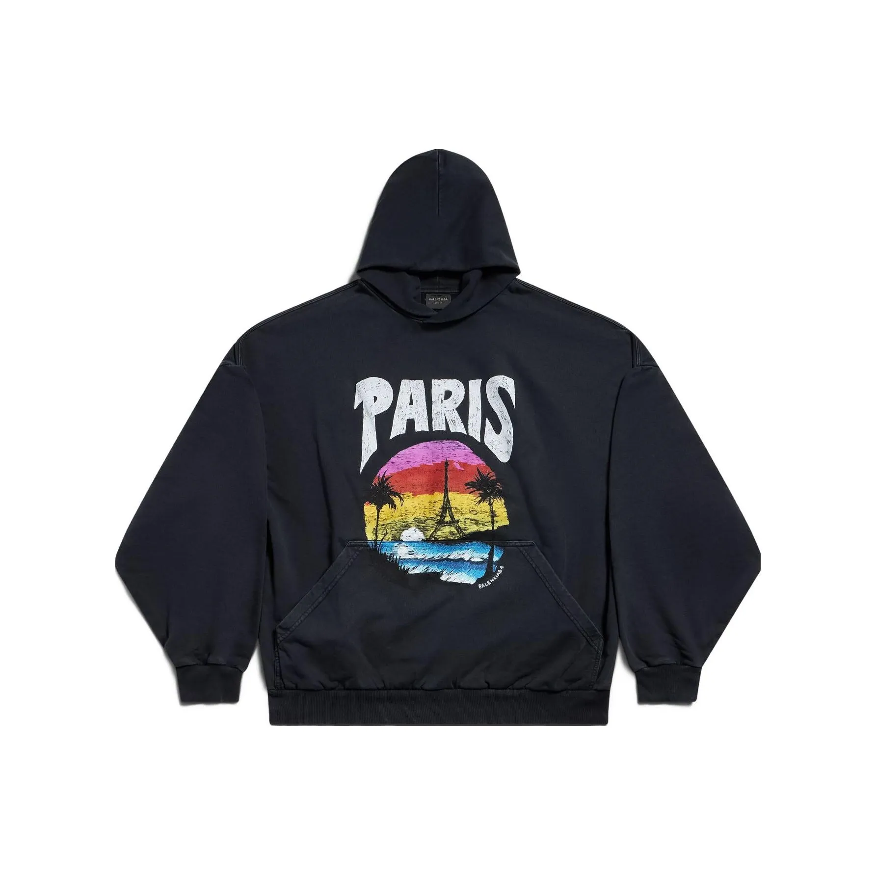 Balenciaga Paris Tropical Oversized Hoodie
