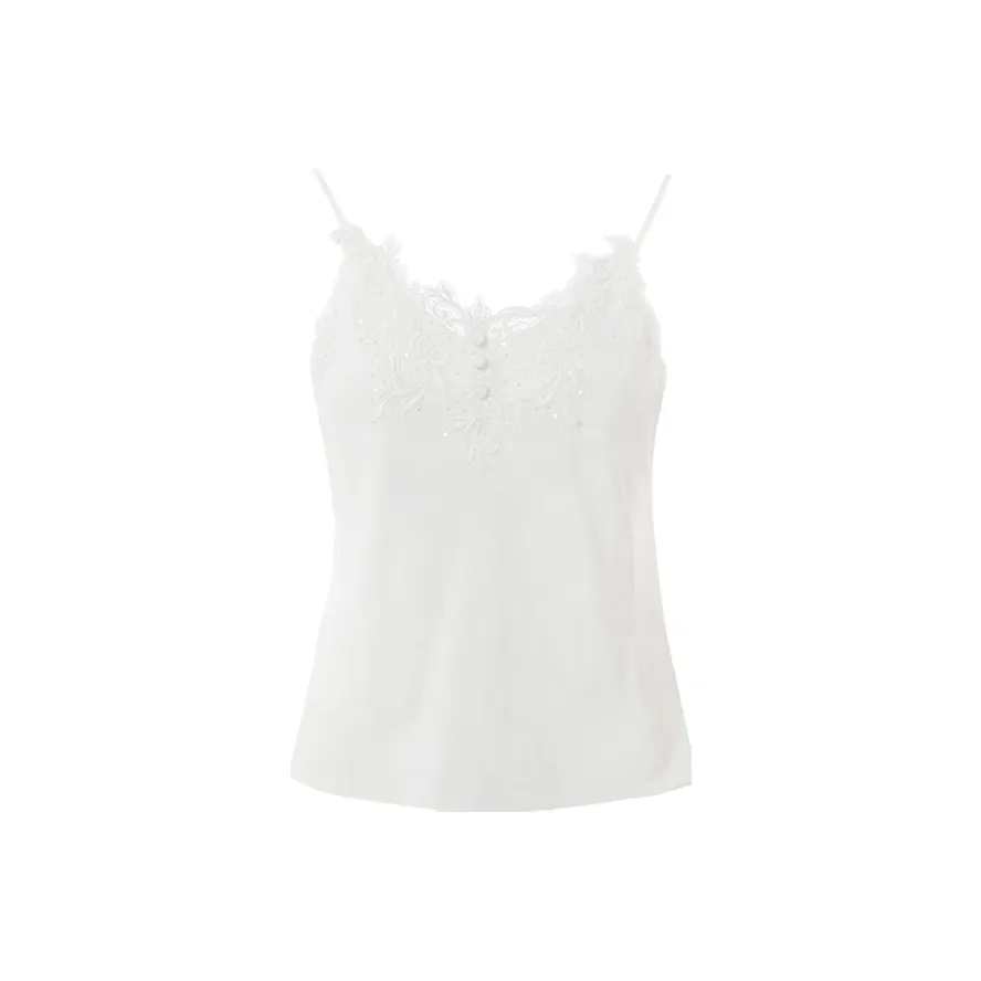 BESIONIA SS25 Топ на бретелях Женский Белый