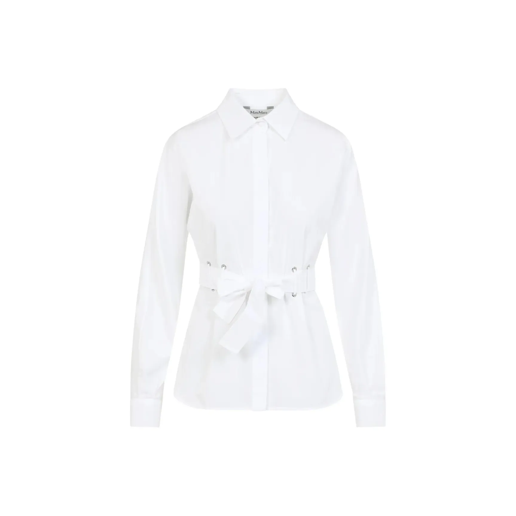 MaxMara Juglas Belted Button Up Shirt