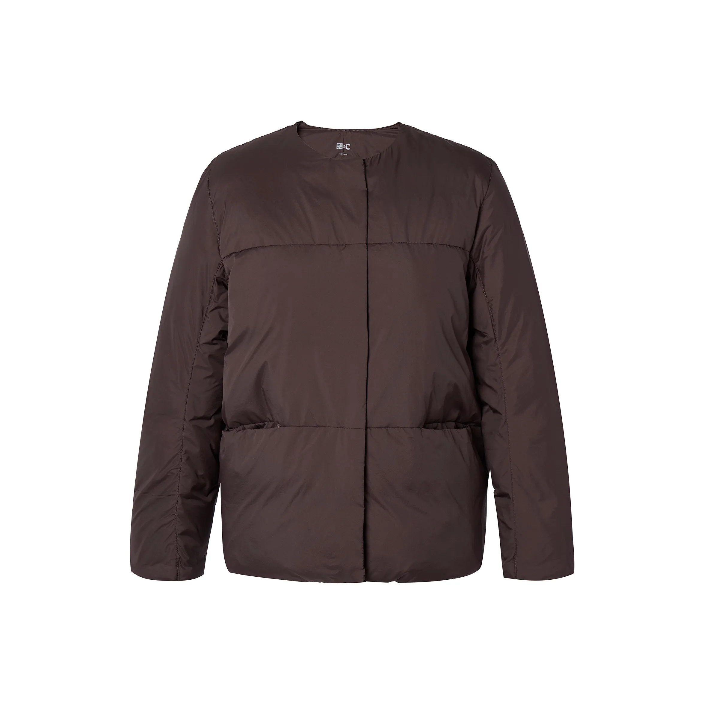 UNIQLO Пуховик Женские Темно-умбровый