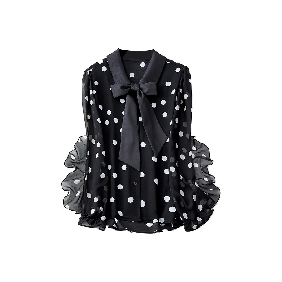 RED DRAGONFLY Шифон Рубашка Женская Черная