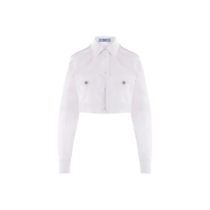PRADA Button Up Cropped Shirt