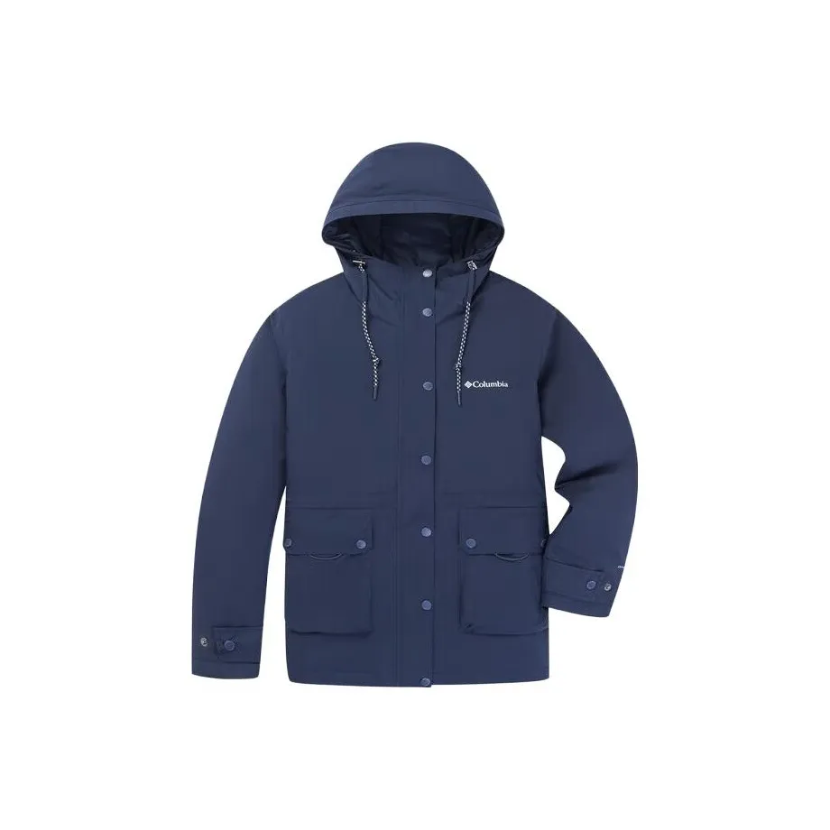 Columbia совместный бренд Omni термопуховик женский темно-синий