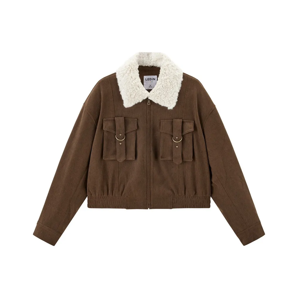 LEDIN Куртка Женская Шоколадно-Коричневая