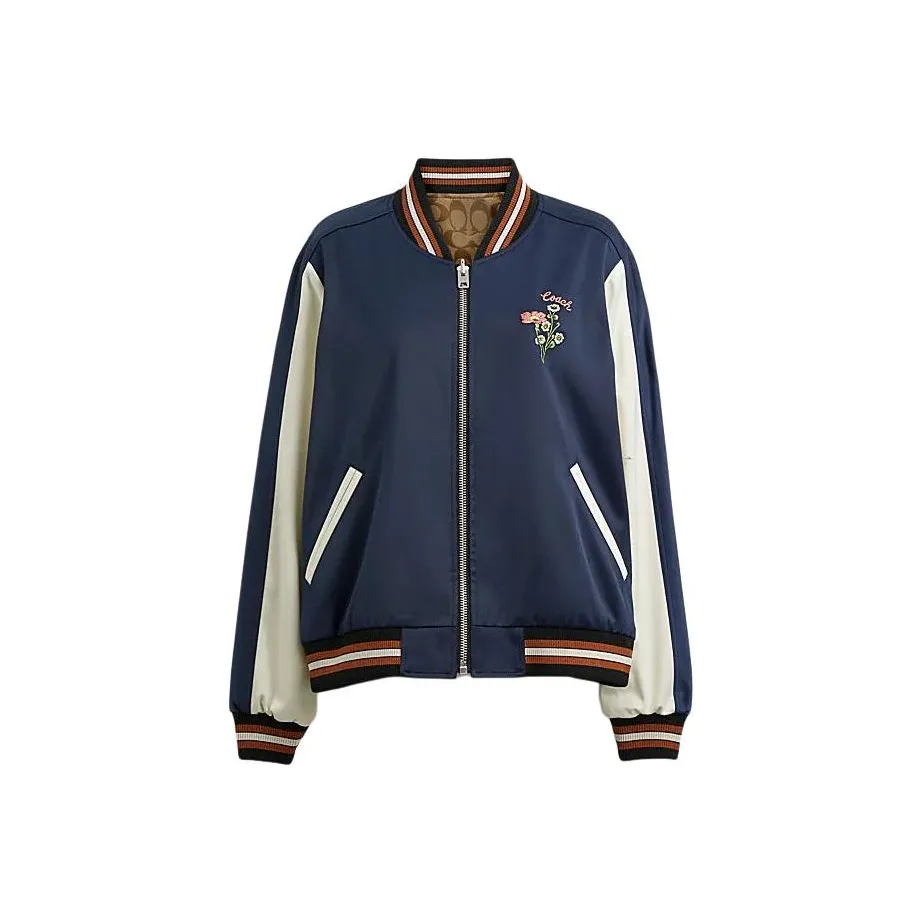 COACH SS24 Jackets Coats Women's Navy