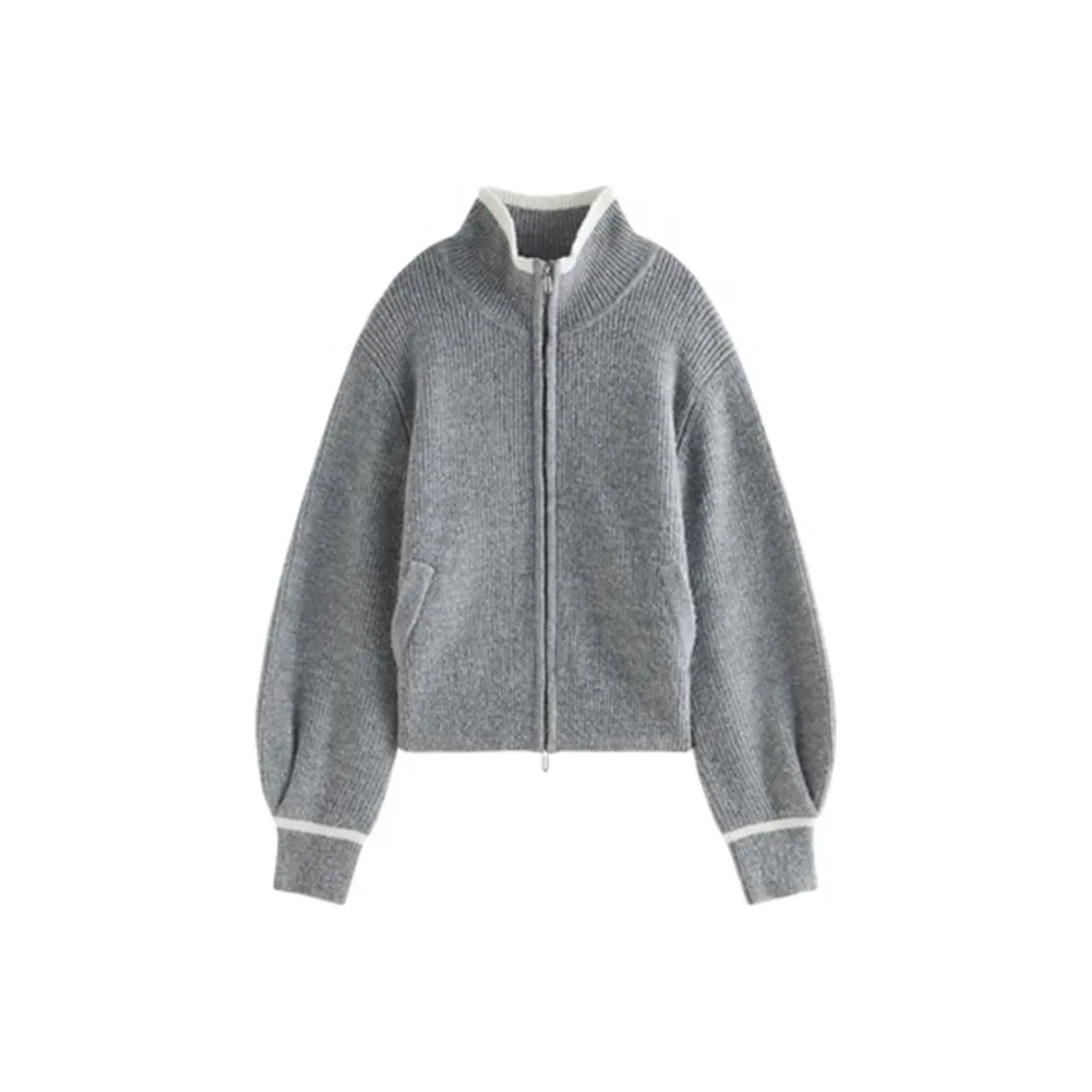 FANSILANEN Coat Sweater Knitwear Women's Gray