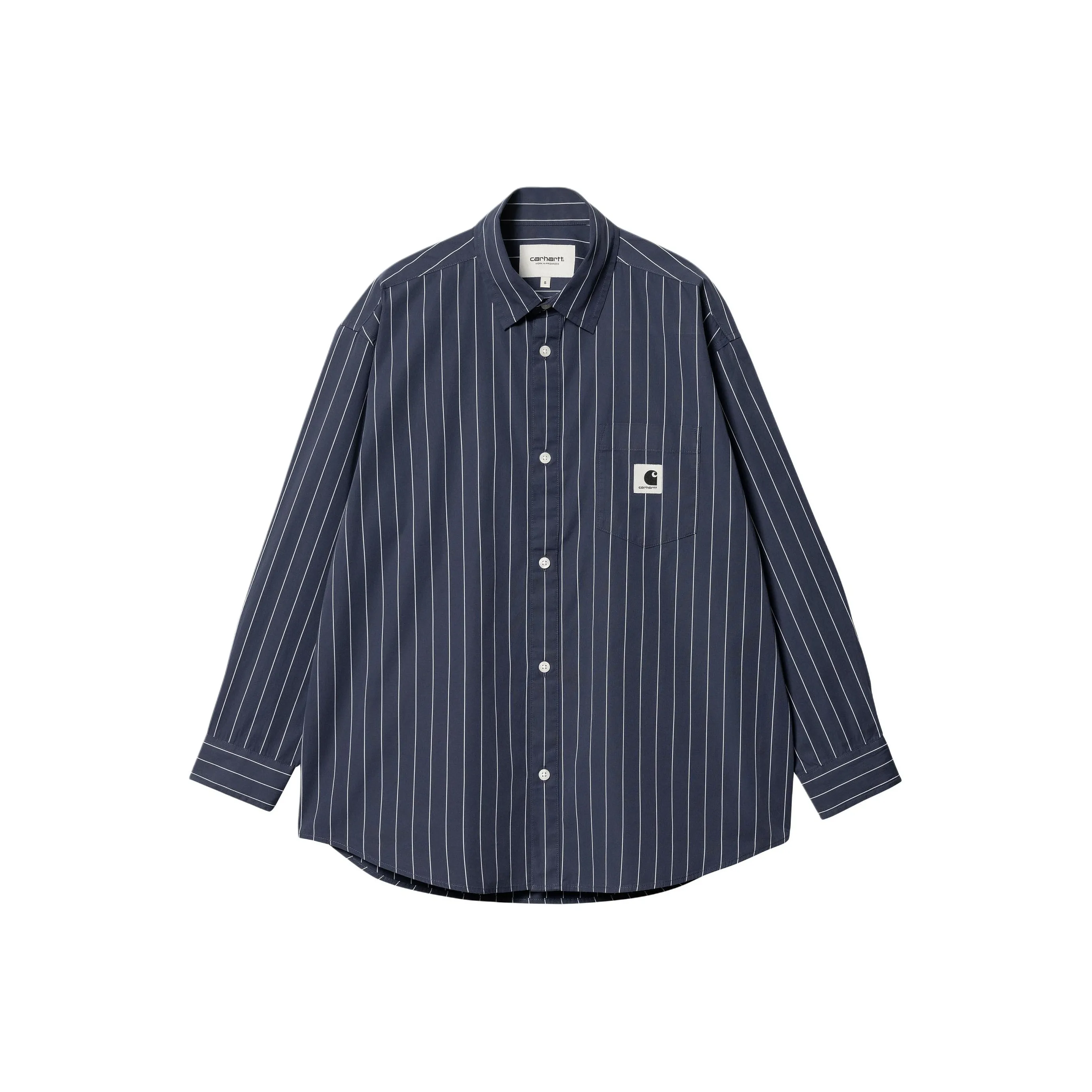 Carhartt WIP SS24 W' L S Orlean Рубашка Женская Синяя