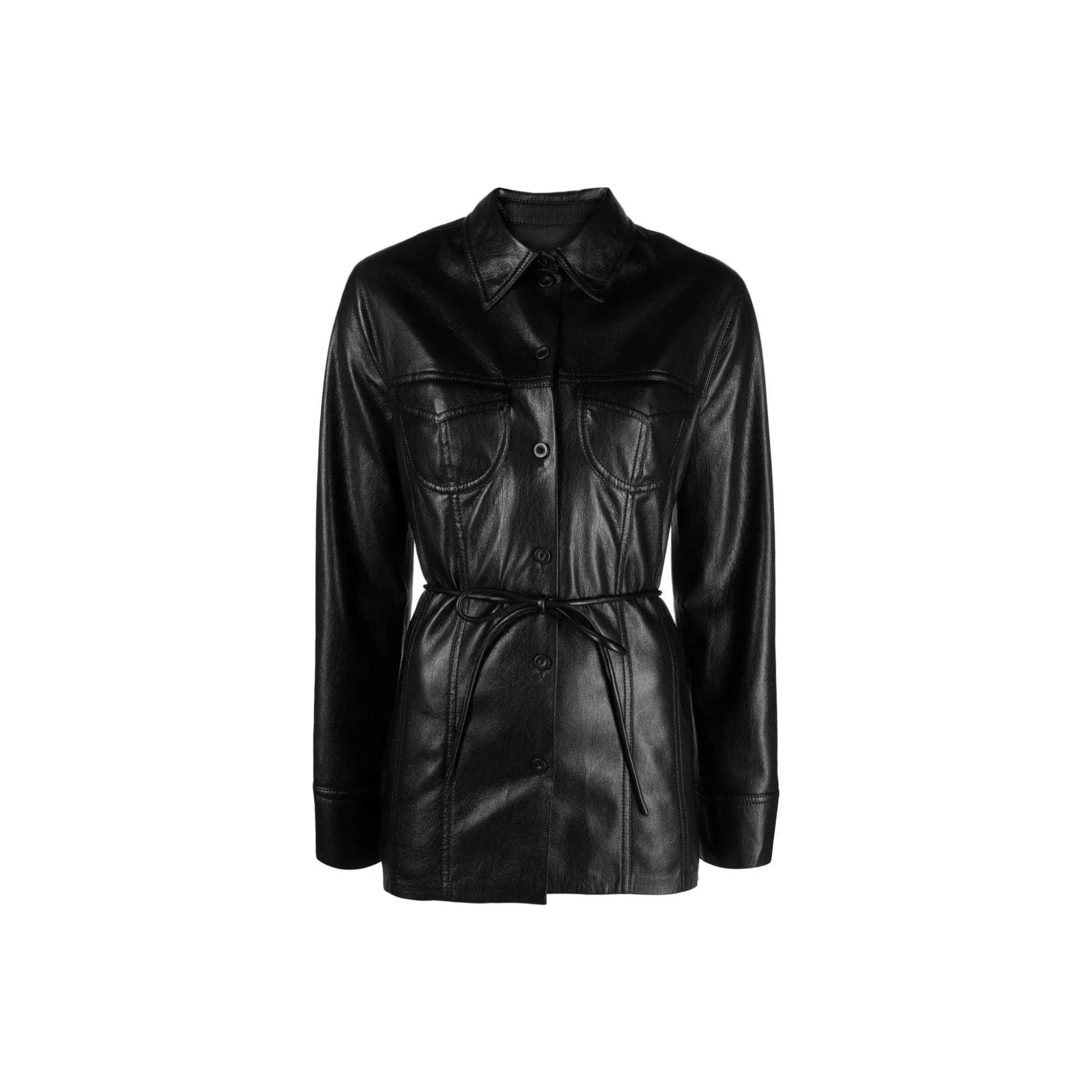 NANUSHKA Karline Faux leather Shirt