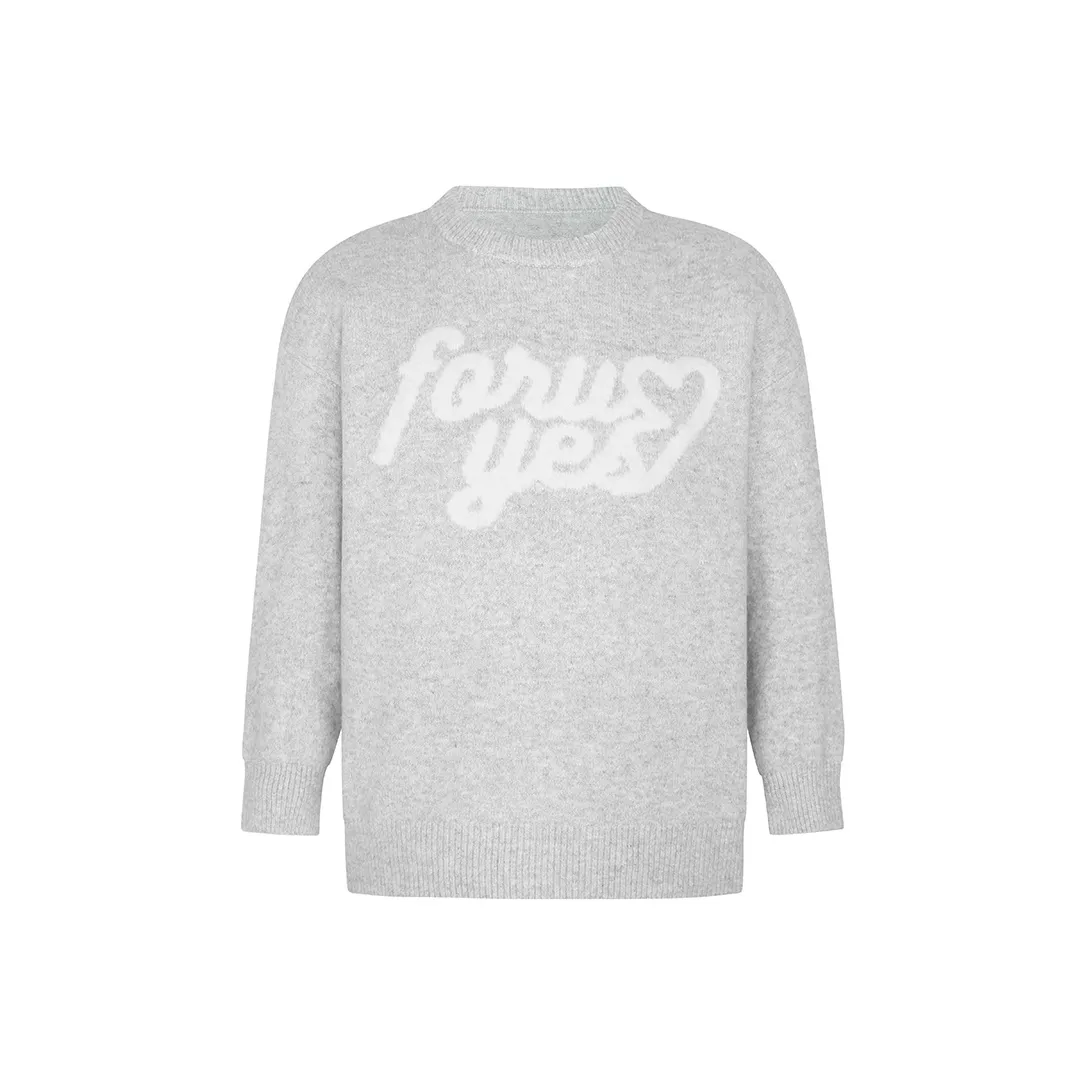 FORUYES Knitwear Women's Heather Gray