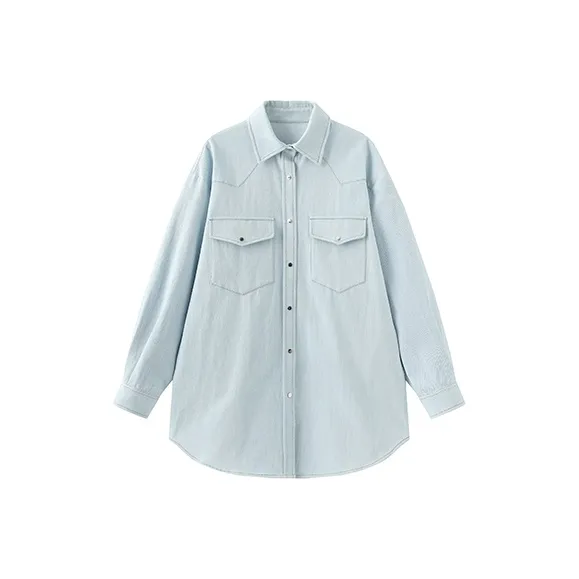 Cubic Синие Женские Рубашки