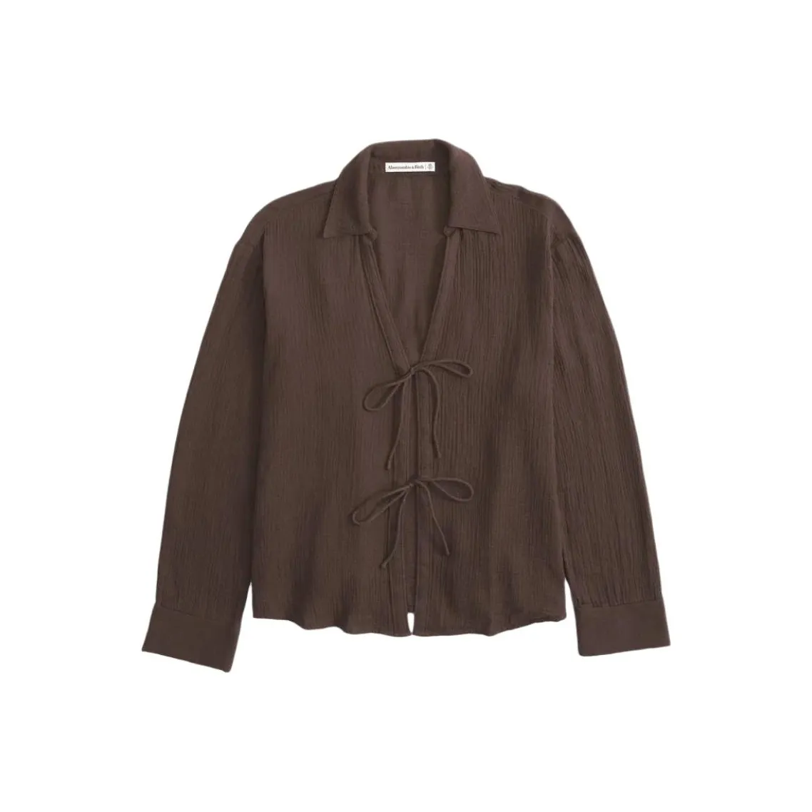Abercrombie＆Fitch Рубашка Женская Темно-Коричневая