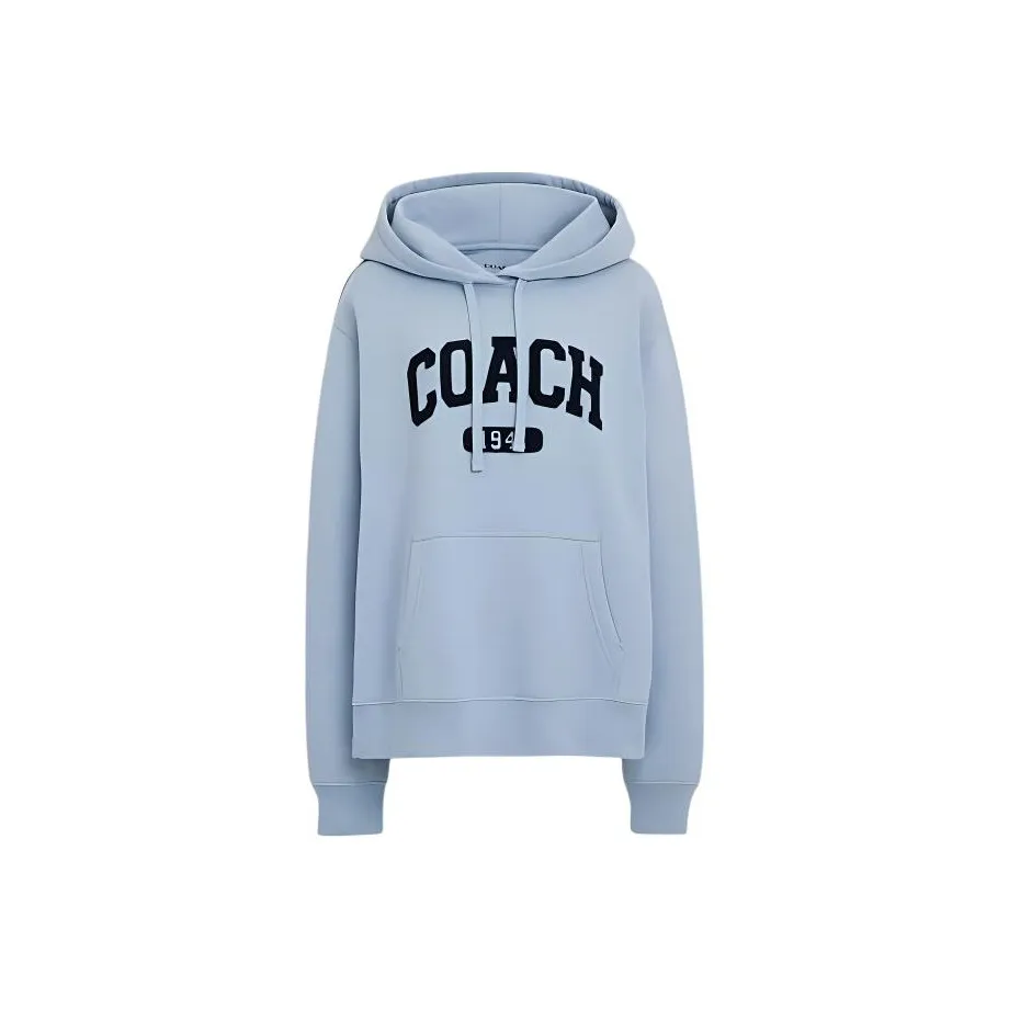 COACH SS24 Sweatshirt Women's Light Blue