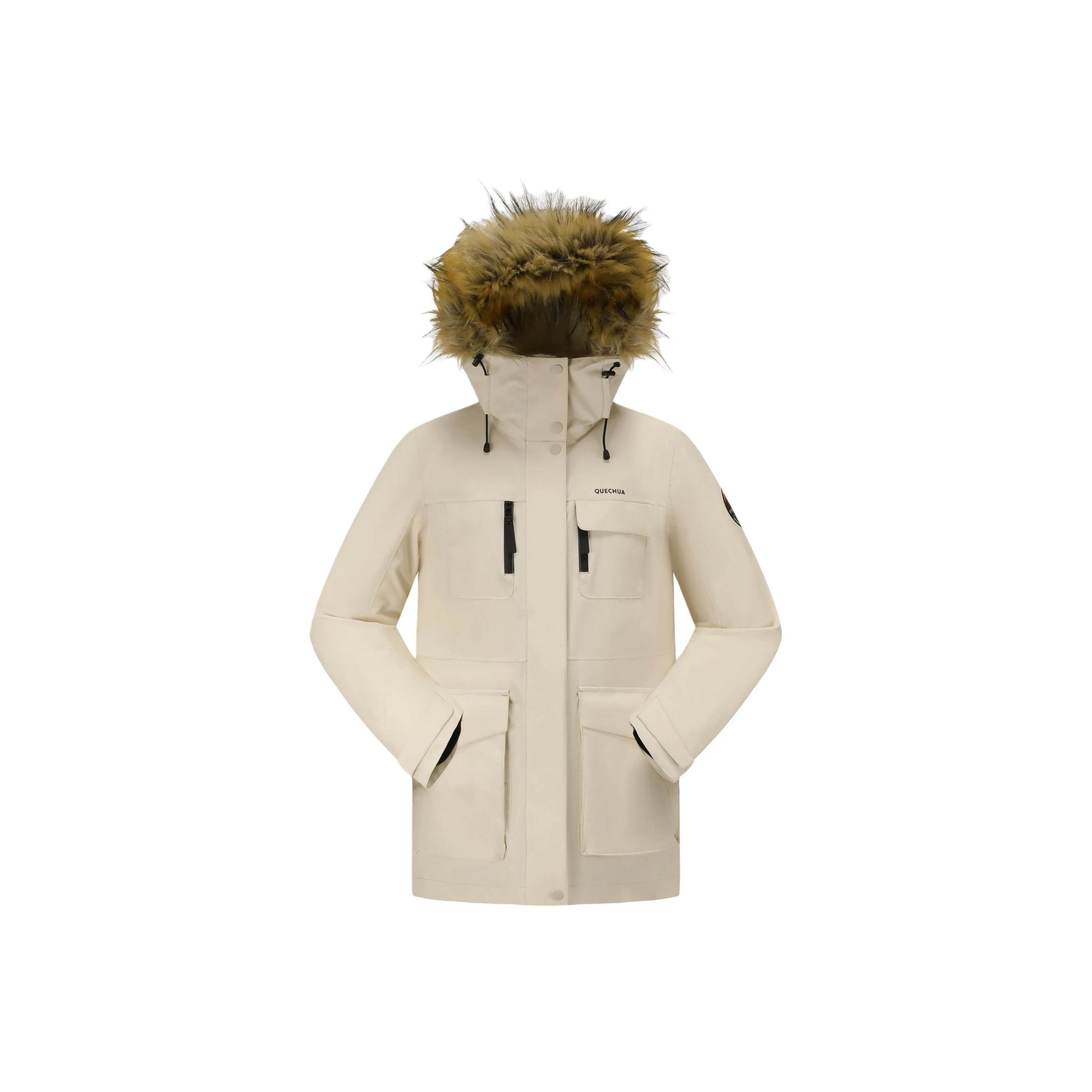 DECATHLON SH900 QUECHUA Down Jacket Women's Cream Beige
