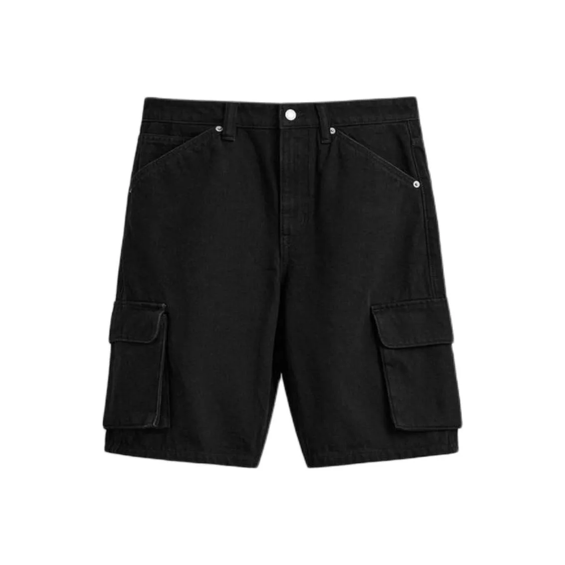 ZARA Мужские джинсовые шорты черного цвета