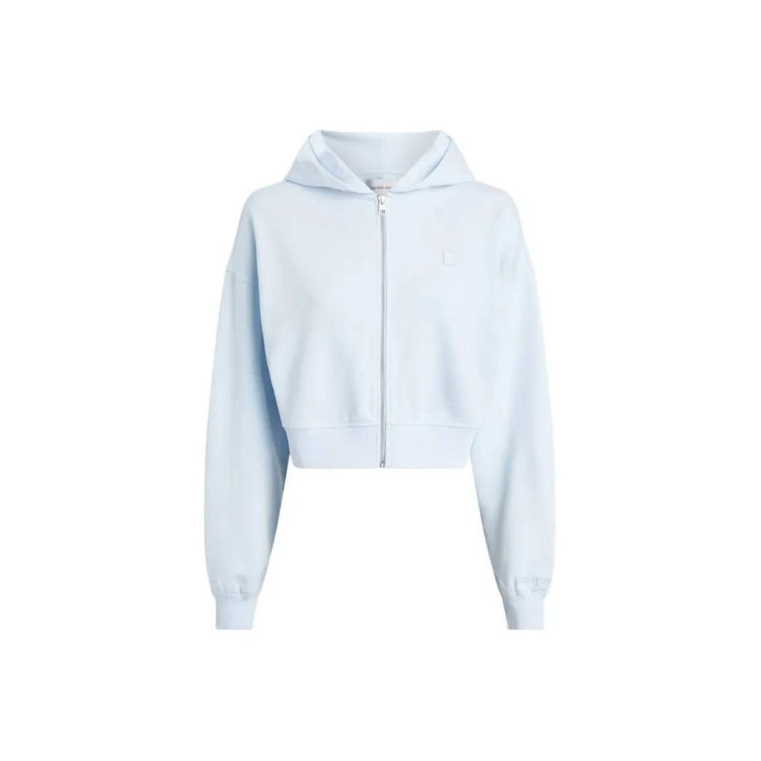 CK Calvin Klein KADın Ck Embro Значок Fermuarlı Толстовка Куртки Пальто Женские Синий